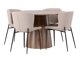 Eetkamerset Dallas 4257 (Beige + Zwart)