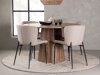 Eetkamerset Dallas 4257 (Beige + Zwart)