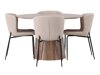 Eetkamerset Dallas 4257 (Beige + Zwart)