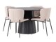 Eetkamerset Dallas 4257 (Beige + Zwart)