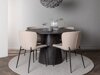 Eetkamerset Dallas 4257 (Beige + Zwart)