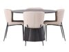 Eetkamerset Dallas 4257 (Beige + Zwart)