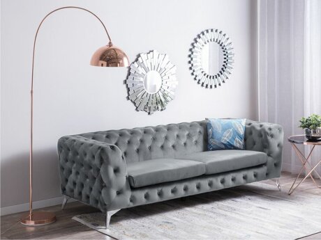 Kavč chesterfield Berwyn 185 (Siva)