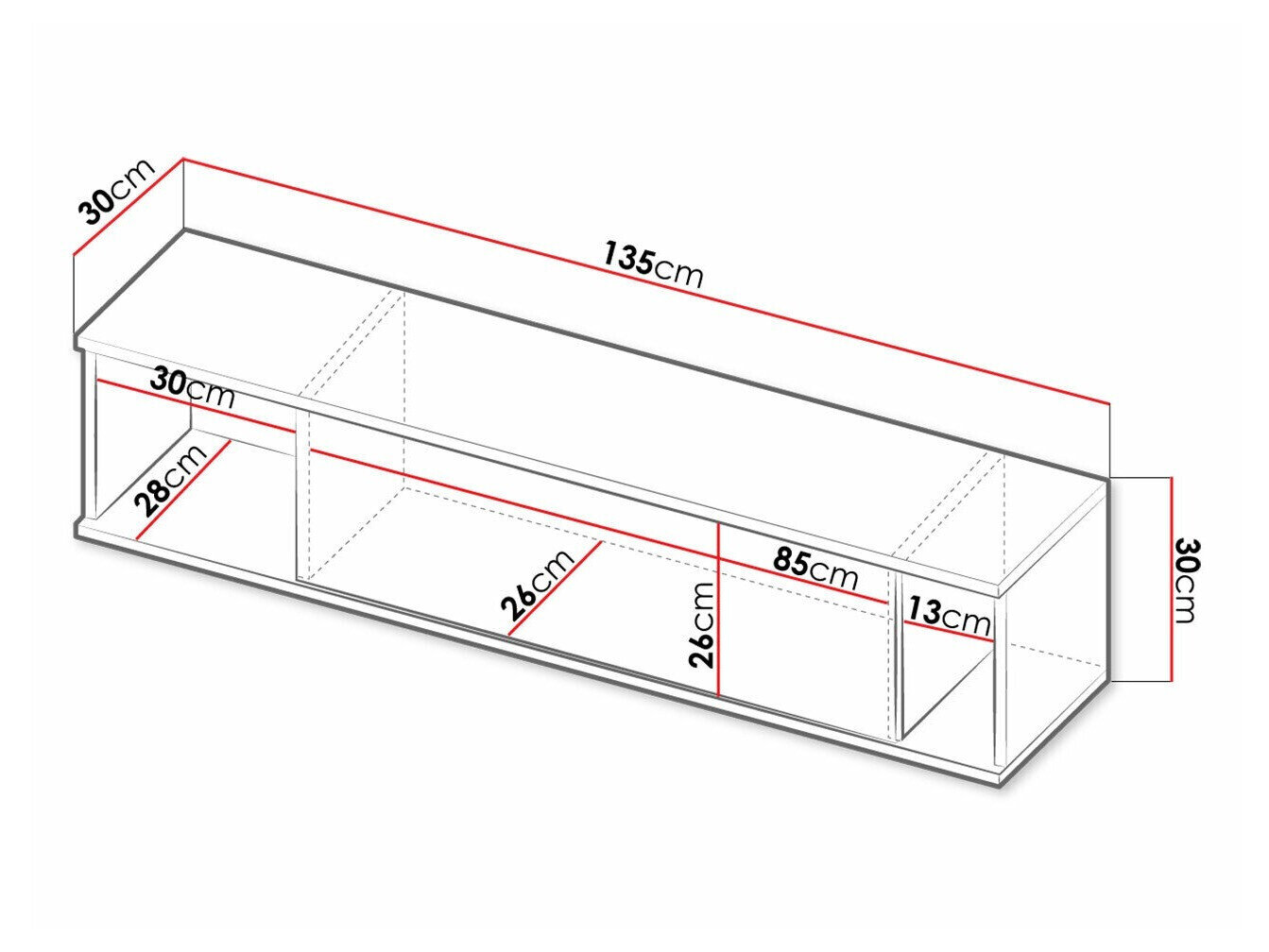 Vægreol Lomsore 105 (Hvid)