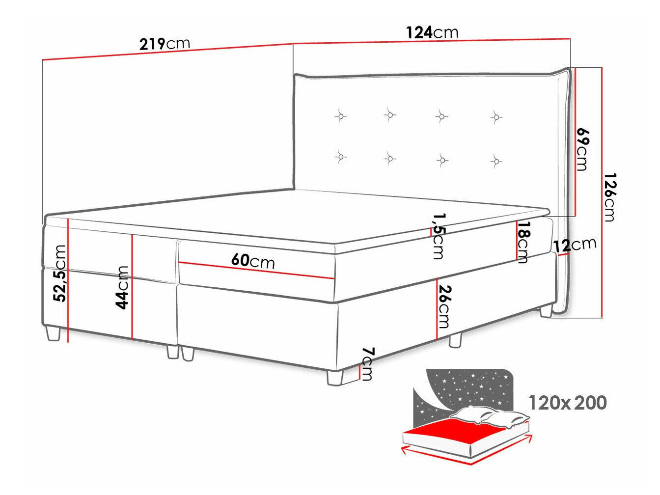 Boxspring Titulus (Zetta 297)