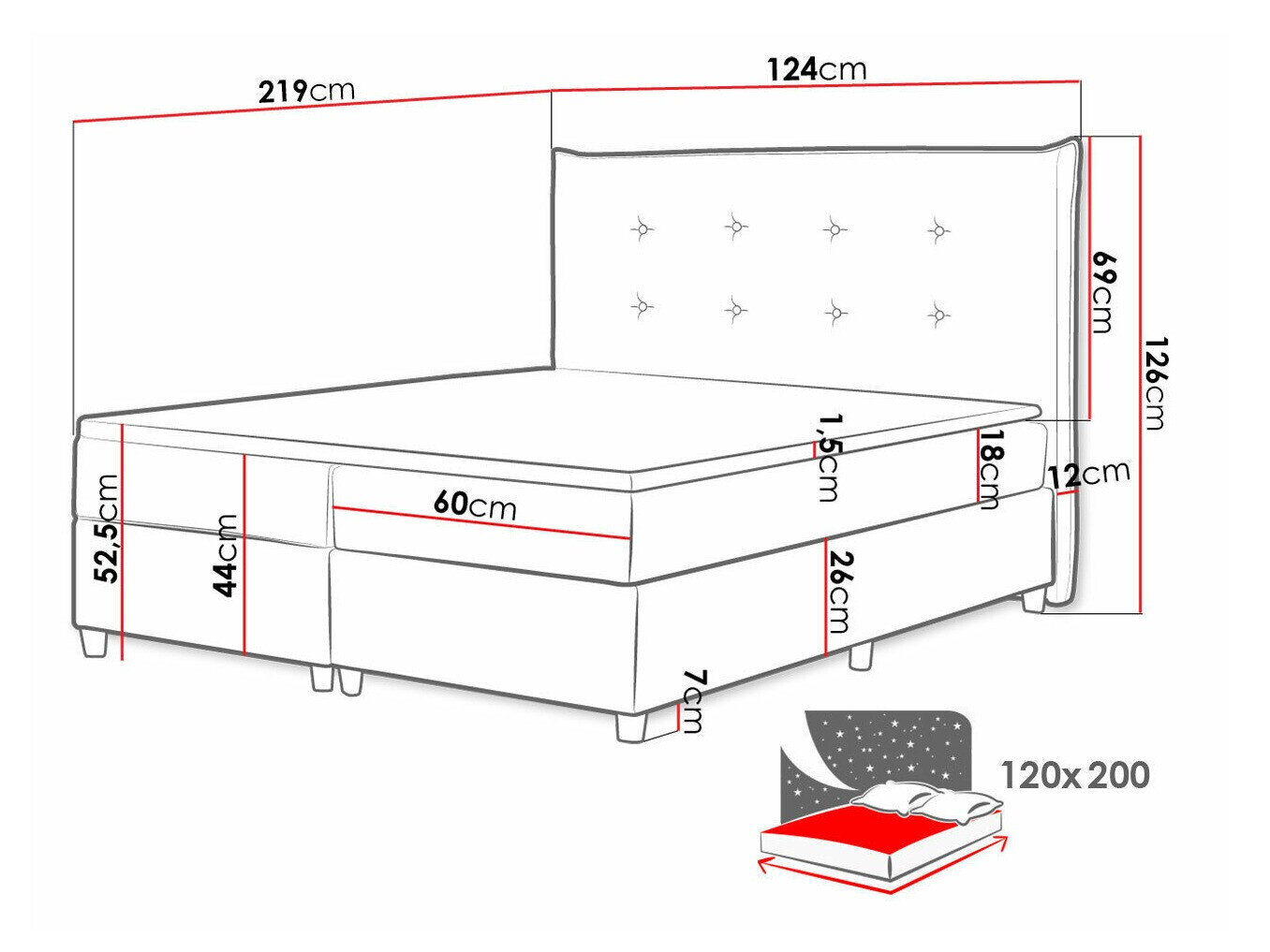 Boxspring Titulus (Zetta 304)