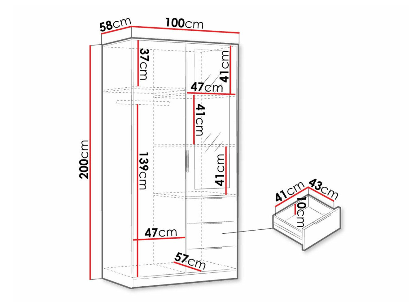 Garderobeskab Ophdome 103