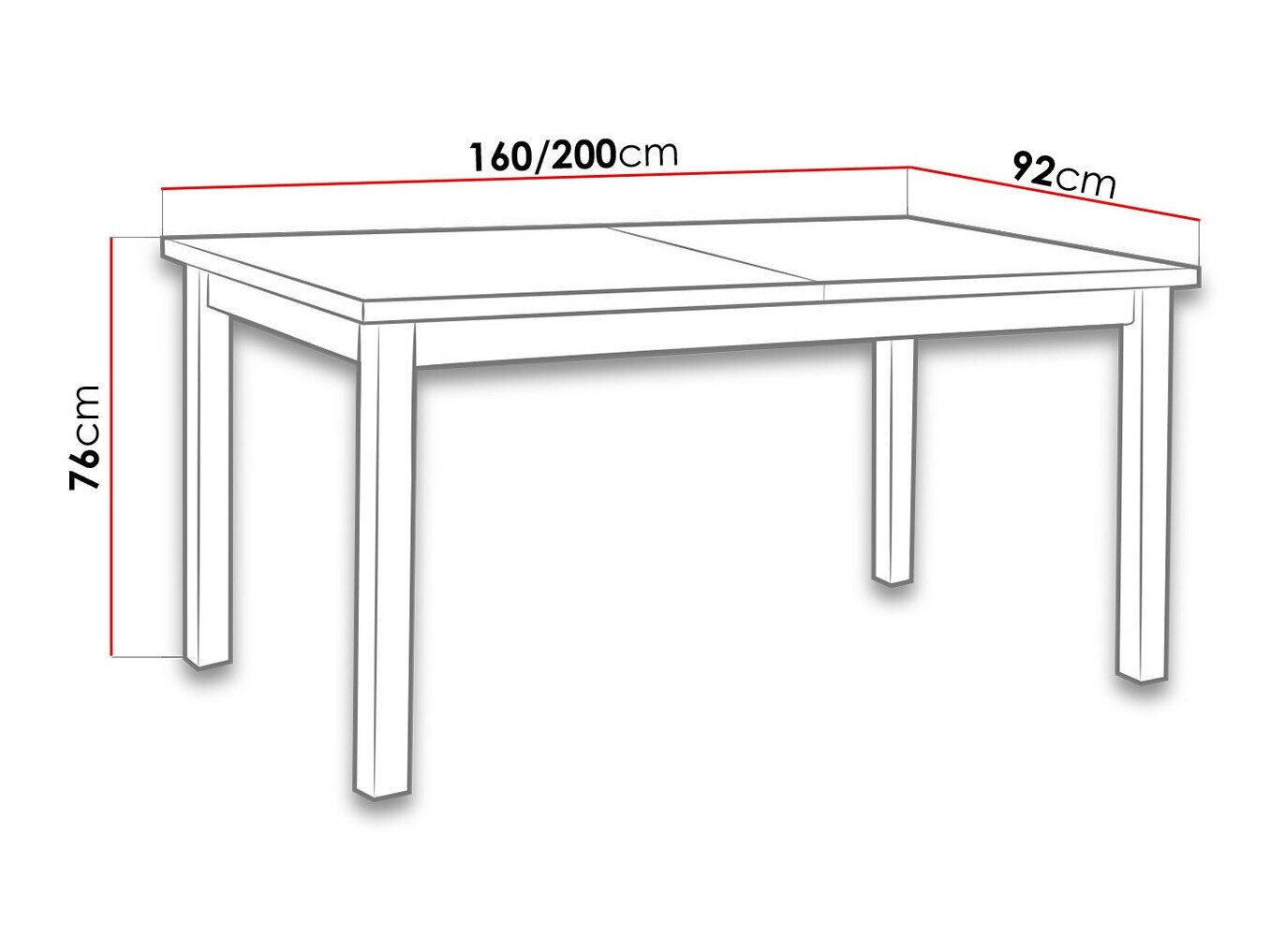 Tafel Victorville 106 (Sonoma eik)