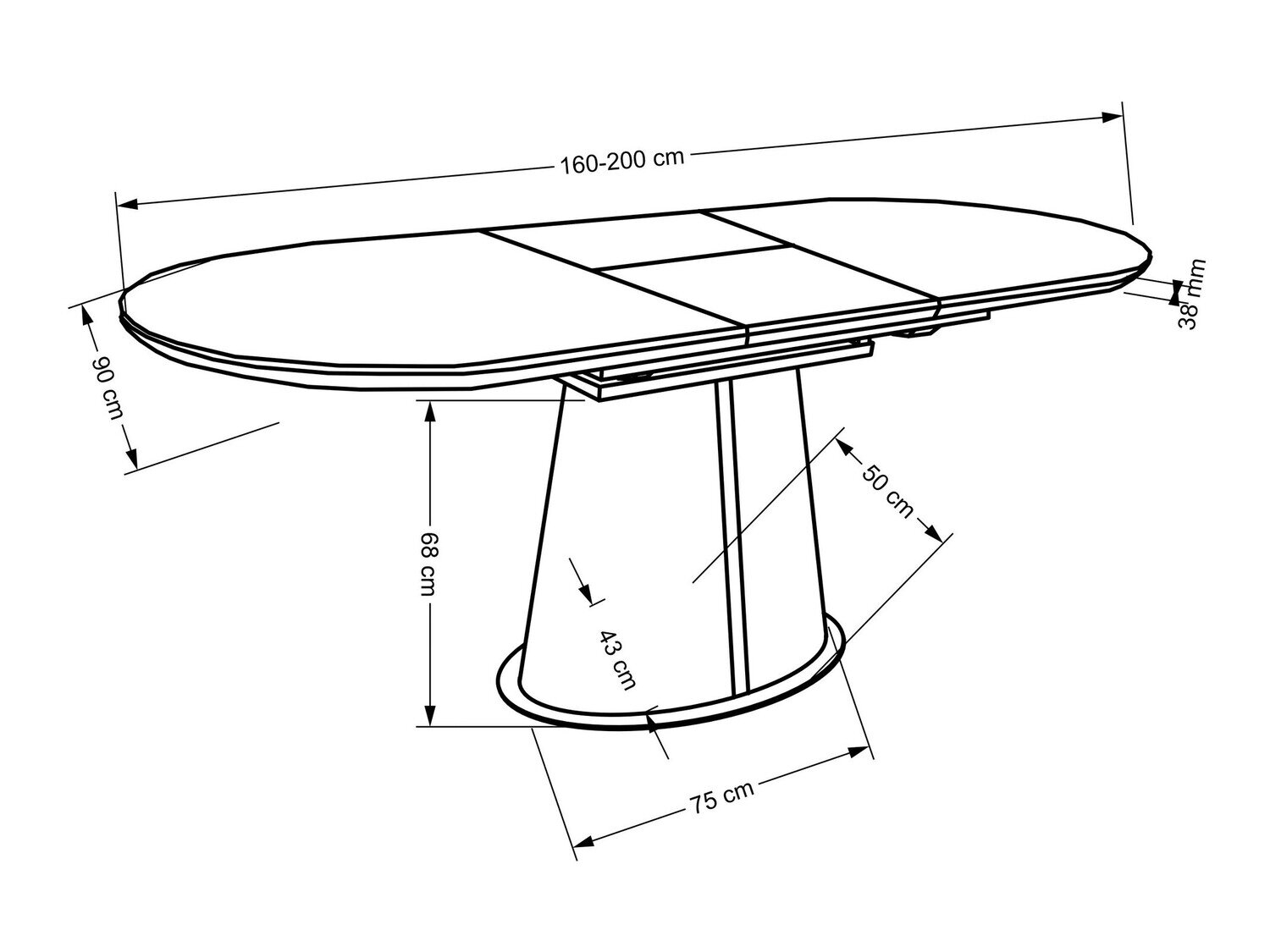 Tafel Houston 1576