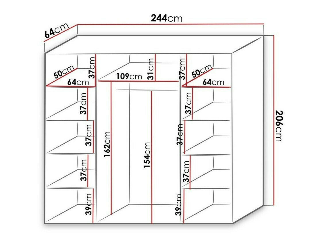 Garderobeskab Murrieta 174