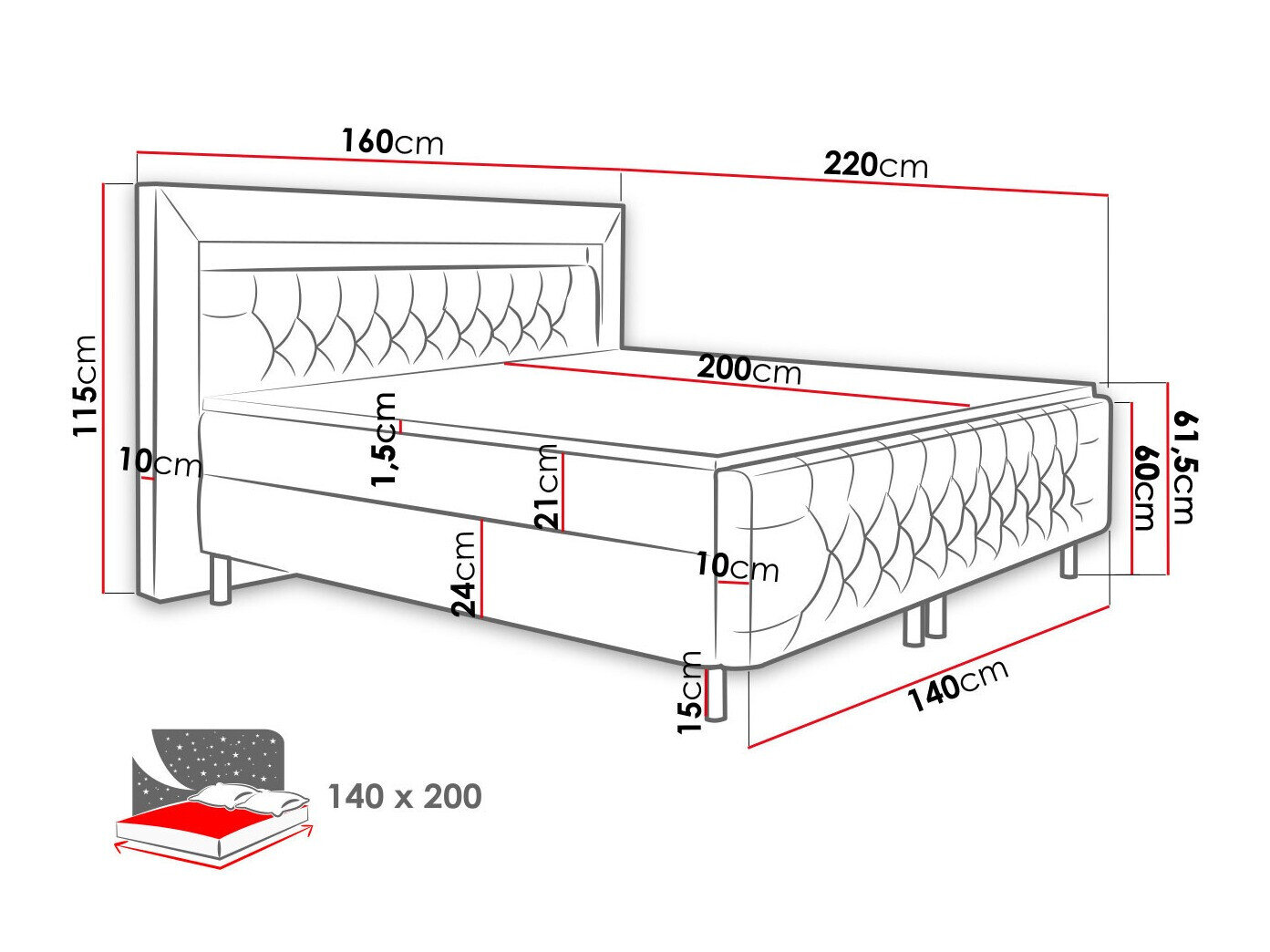 Boxspring Aura I