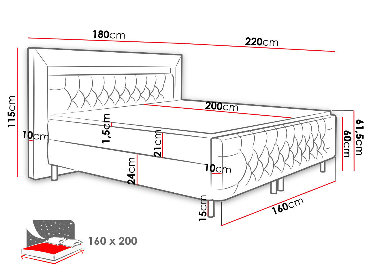 Boxspring Aura II