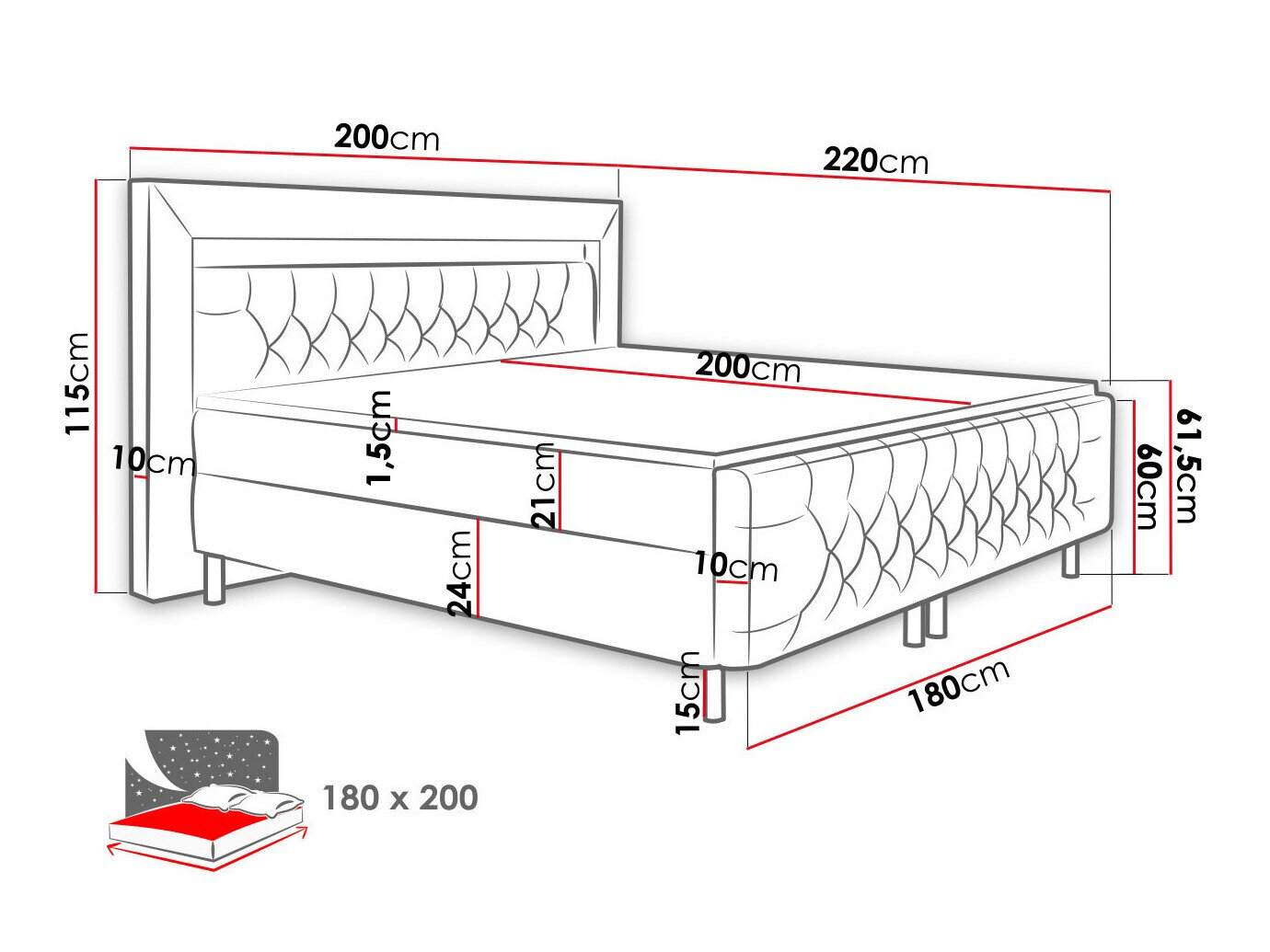 Boxspring Aura II