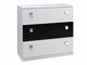 Commode Murrieta 109 (Blanc + Noir brillant)