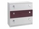 Ladekast Murrieta 109 (Wit + Glans Paars)