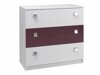 Ladekast Murrieta 109 (Wit + Glans Paars)