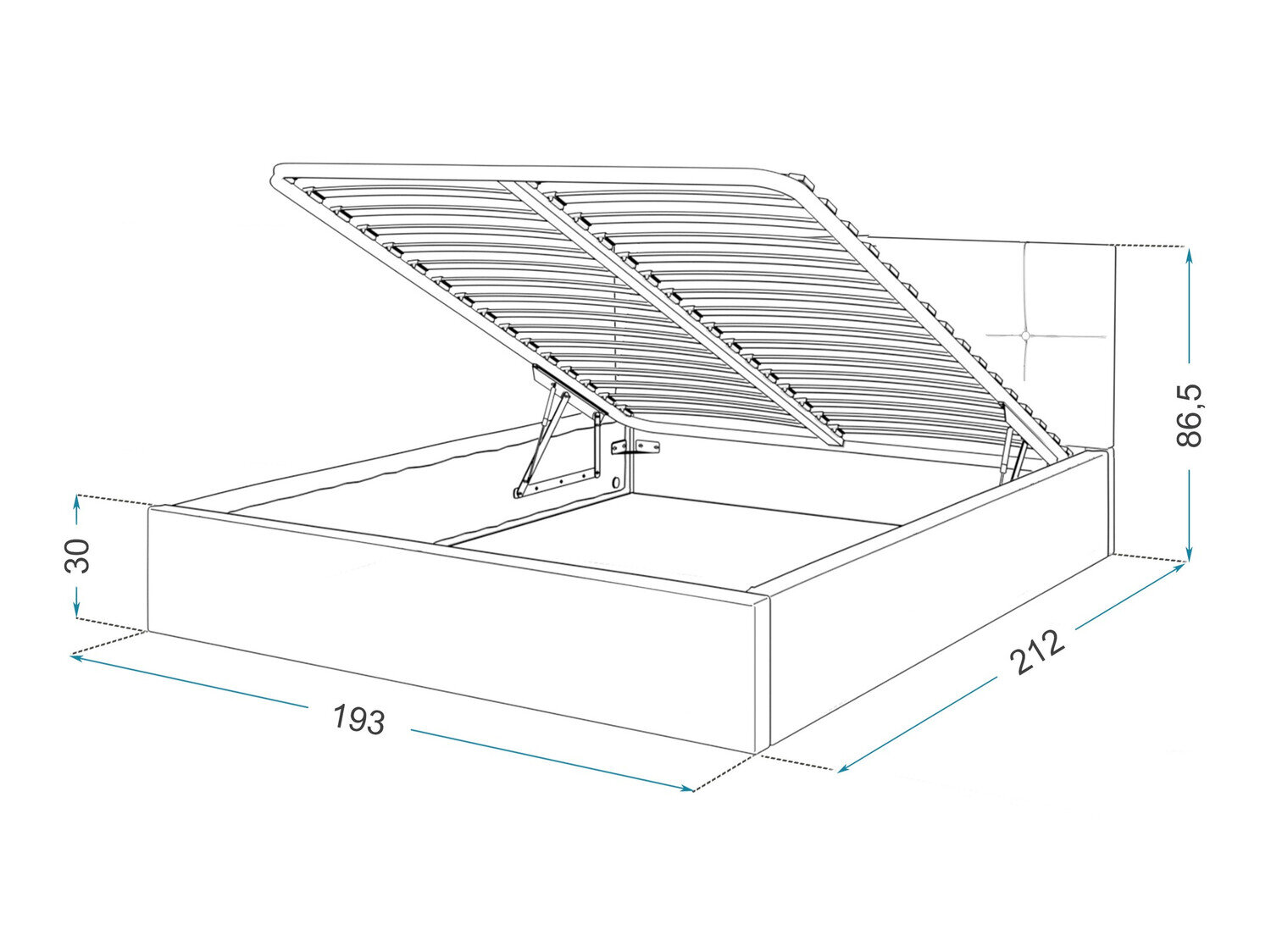 Bed Fairfield 106 (Geel)
