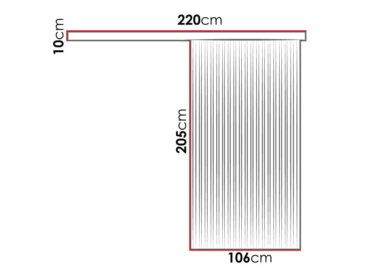 Skydedør Dover 204 (Antracit + Sort)