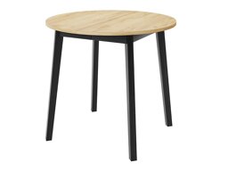 Tafel Edmond 112 (Ambachtelijke gouden eik + Zwart)