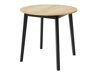 Tafel Edmond 112 (Ambachtelijke gouden eik + Zwart)