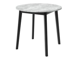 Tafel Edmond 112 (Grijs marmer + Zwart)