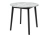 Tafel Edmond 112 (Grijs marmer + Zwart)