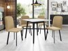 Eetkamerset Edmond 116 (Wit + Zwart)