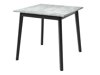 Salle à manger complète Edmond 116 (Marbre gris + Noir)
