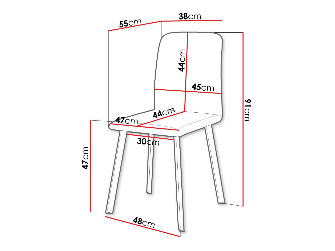 Stol Edmond 115 (Amor Velvet 4322)