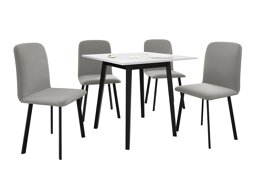 Eetkamerset Edmond 116 (Wit + Zwart)