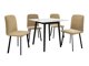Eetkamerset Edmond 116 (Wit + Zwart)
