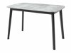 Eetkamerset Edmond 117 (Grijs marmer + Zwart)