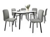 Eetkamerset Edmond 117 (Wit + Zwart)