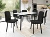 Salle à manger complète Edmond 117 (Blanc + Noir)