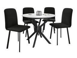 Eetkamerset Edmond 118 (Wit + Zwart)