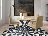 Salle à manger complète Edmond 118 (Chêne doré artisanal + Noir)