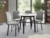 Eetkamerset Edmond 119 (Wit + Zwart)