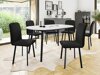 Eetkamerset Edmond 121 (Wit + Zwart)