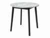 Salle à manger complète Edmond 119 (Marbre gris + Noir)