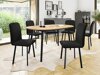 Set de mese Edmond 121 (Stejar Craft auriu + Negru)