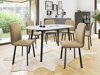 Eetkamerset Edmond 121 (Wit + Zwart)