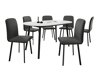 Eetkamerset Edmond 121 (Wit + Zwart)