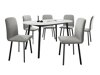Eetkamerset Edmond 121 (Wit + Zwart)