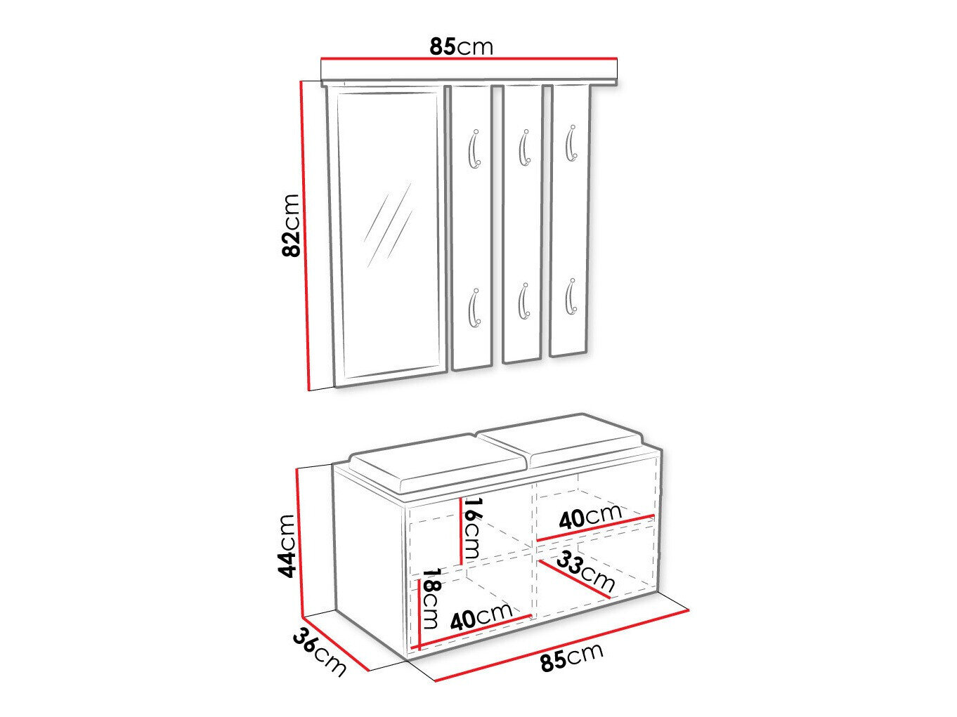 Entrésæt Ferrus (Hvid)