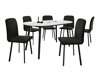Spisestuesæt Edmond 121 (Hvid + Sort)