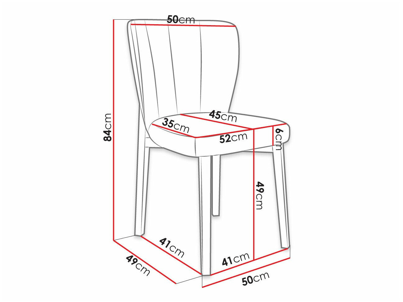 Stol Racine 130 (Sort + Magic Velvet 2216)