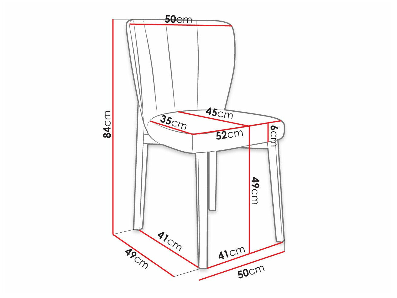 Stol Racine 130 (Sort + Magic Velvet 2217)