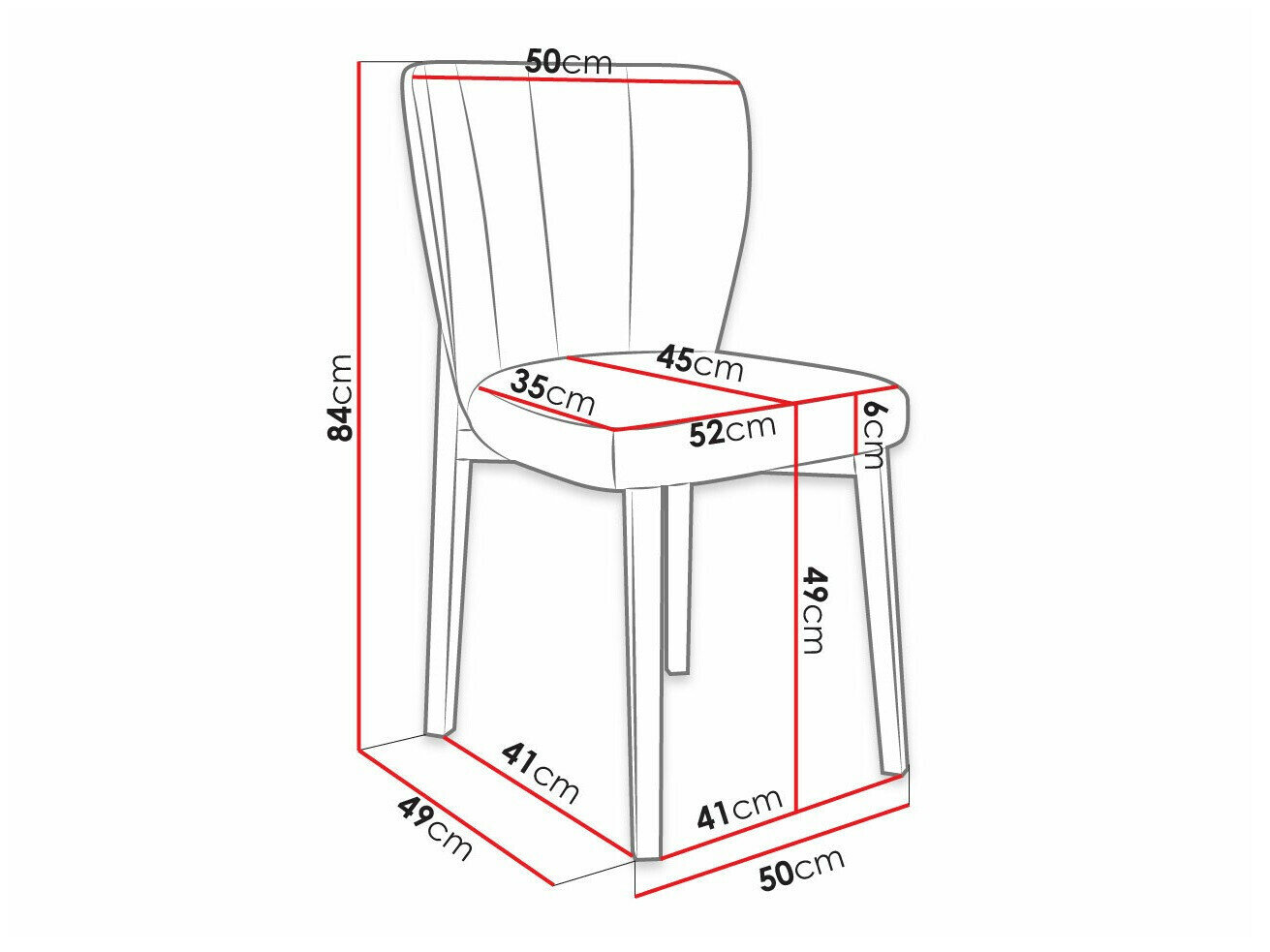 Stol Racine 130 (Sort + Magic Velvet 2219)