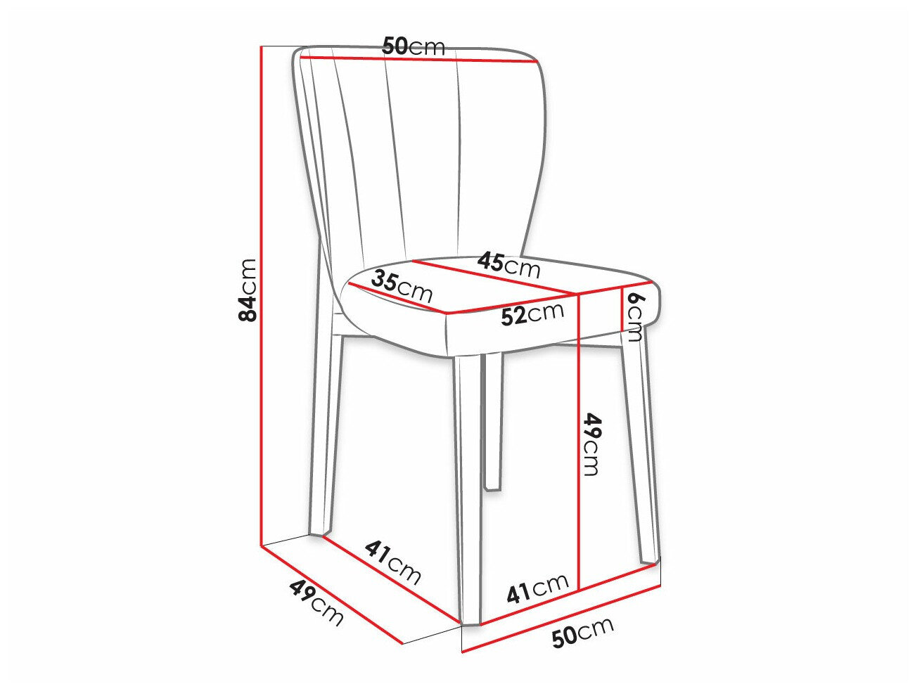 Stol Racine 130 (Sort + Magic Velvet 2225)