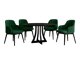 Spisestuesæt Racine 128 (Sort)